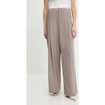 Dámské kalhoty Kalhoty Answear.LAB 2601.HAK hnědá 82X, vel. M