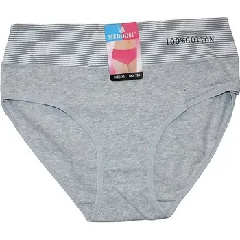 Dámské kalhotky do pasu jednobarevné 193 čoko 599/91