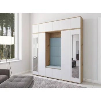 Předsíňová stěna Předsíňová stěna Sevilla 4 Barva čalounění: Pastelová modrá - Trinity 22