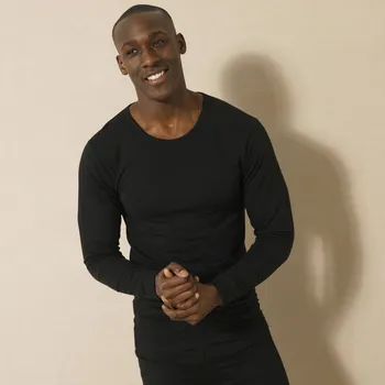 Pánské tričko Thermoperle Sada 2 triček Thermoperle® s kulatým výstřihem a dlouhými rukávy, středně hřejivé černá 125/132 (4XL)