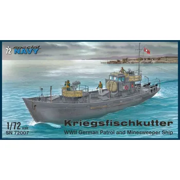 Plastikový model 1:72 Kriegsfischkutter „WWII German Patrol and Minesweeper Ship“