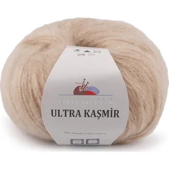 Příze Pletací příze Ultra Kasmir 50 g, barva 6 (56814) béžová světlá