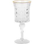 Sklenička na víno se zlatým proužkem Gold line - Ø 8*18 cm / 200 ml