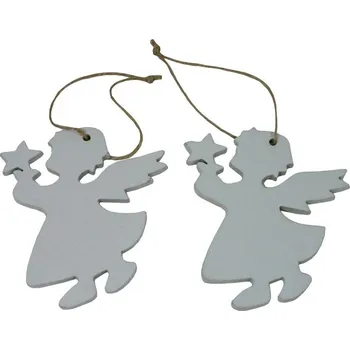 Vánoční dekorace Dekorace závěsná andělé 10 cm -2 ks 3001392