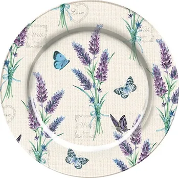 Talíř plechový dekorační Levandule with Love 33 cm 2000155