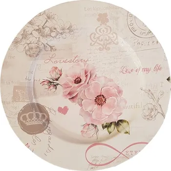 Talíř plechový dekorační Love of my Life 33 cm 2000156
