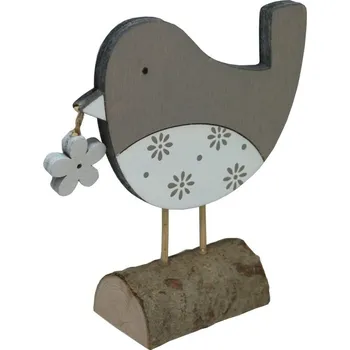 Dekorace Ptáček s kytičkou malý 2001604