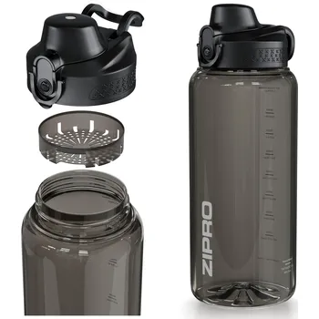 Láhev ZIPRO Láhev na fitness Water Bottle Tritan 1 LITR ŠEDÁ