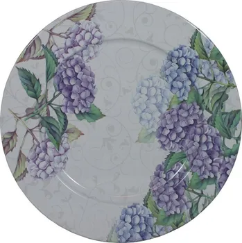 Talíř Talíř plechový dekorační Hortenzie 33 cm 2000174