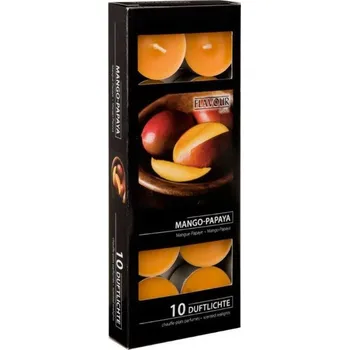 Svíčka Svíčky vonné čajové 10 ks Mango-papaja 9000167