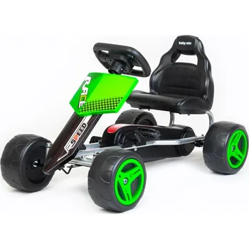 Odrážedlo Dětská šlapací motokára Go-kart Baby Mix Speedy zelená