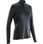 KALENJI Dámské běžecké tričko s dlouhým rukávem/mikina Run 100 Dry 38 ČERNÁ