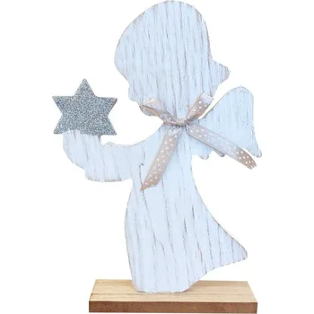 Vánoční dekorace Dekorace anděl s hvězdou 23 cm 2009265