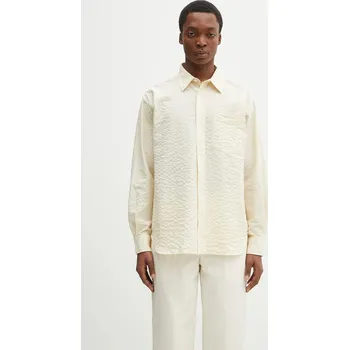 Košile Norse Projects Mo Oversized Check Shirt N40.0820.2064 béžová 12X, vel. L