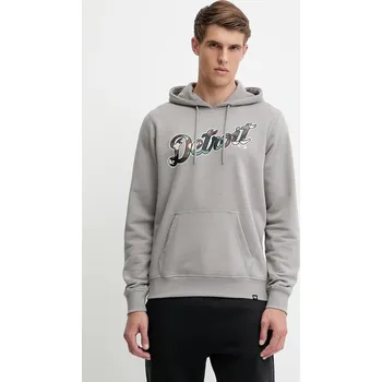 Pánská mikina Mikina 47 brand MLB Detroit Tigers pánská, šedá barva, s kapucí, s potiskem, BB009PMLKYH646046WY 90X, vel. L