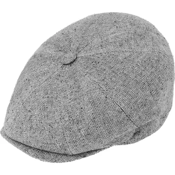 Čepice Fiebig - Headwear since 1903 Luxusní hedvábní 8-dílna pánská letní bekovka -UV protection - Fiebig since 1903 - šedá Velikost: 59 cm (L)