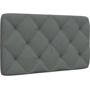 Polštář vidaXL Polštář na čelo postele 90 cm textil [4019198] Barva: Tmavě šedá