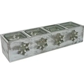 Svícen Adventní svícen vločky 36cm 9305080