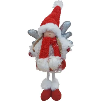 Vánoční dekorace Goba s.r.o. 3000091 andělka 45 cm červená
