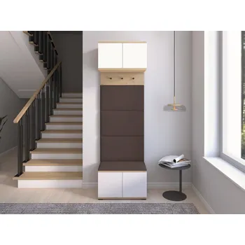 Předsíňová stěna Předsíňová stěna Sevilla 5 Barva čalounění: Tmavě hnědá - Trinity 08