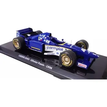 autíčko Centauria Ligier JS43 1996 Olivier Panis 1:24 - časopis s modelem Ligiers JS-43 1996 Olivier Panis - kovový model auta