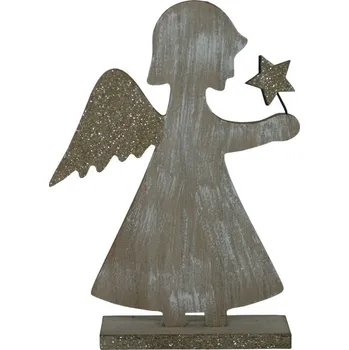 Vánoční dekorace Dekorace anděl s hvězdou 20 cm 2009213