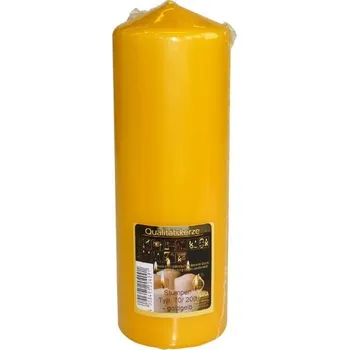 Svíčka Svíčka válec žlutá 20 cm 9000729