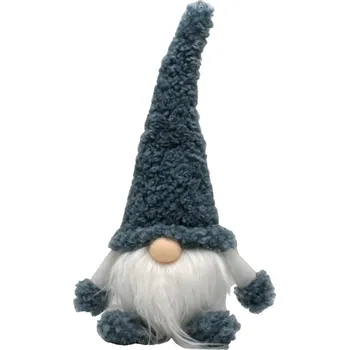 Vánoční dekorace Skřítek modrý svítící 33 cm 3000009
