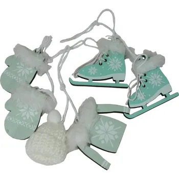 Vánoční dekorace Dekorace závěsný set zelený 3001048