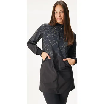 Dámský kabát Dámský softshellový kabát s fleecem Street, Černá, Šperky Velikost: M