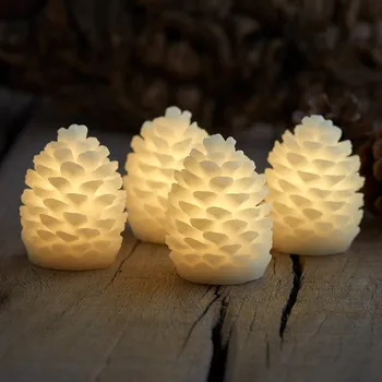 Lampička Sirius LED svíčka Clara, výška 7,5 cm, sada čtyř bílé 4 x 1 LED