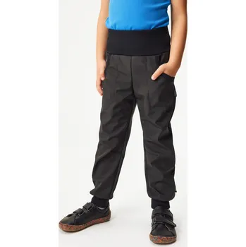 Dívčí kalhoty Dětské softshellové kalhoty bez zateplení Street, Černá Velikost: 158/164