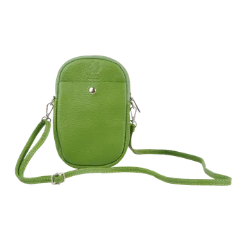 Kabelka NovaKabelka.cz Kožená italská crossbody kabelka Cellulare Verde