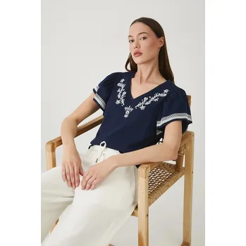 Dámské tričko Bavlněné tričko Medicine dámské, tmavomodrá barva RS25.TSD704 59X, vel. XL