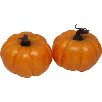 Dekorace dýně v síťce 2 ks 10cm 2001005