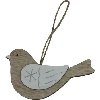 Dekorace závěsná ptáček oboustranný 3001183