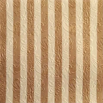 Papírový ubrousek Ubrousky Elegance pruhy - měděné 3400643