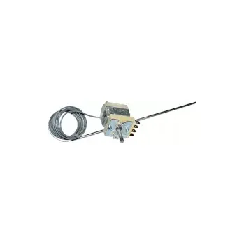 termostat regulační 90 - 185°C, 1 fáze/16A/250V, E.G.O., kapilára 2500 mm, sonda 3 x 26 mm, 55.19639.800
