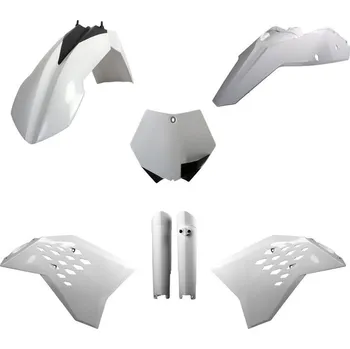 Sada plastů KTM SX/SX-F/XC-F '08-'10 (bílá), POLISPORT