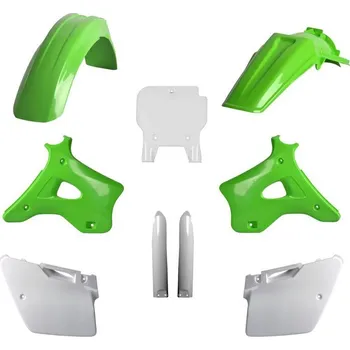 Sada plastů KAWASAKI KX 125/250 '94-'95 (zelená/bílá), POLISPORT