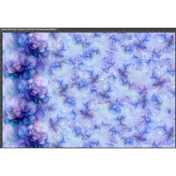 Venezia bordura- Fialomodrý abstrakt