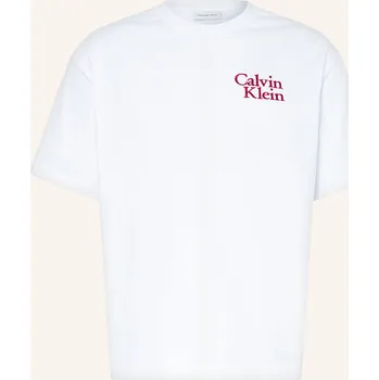 Oblečení a móda Calvin Klein Jeans Pánské Tričko, bílá, XL