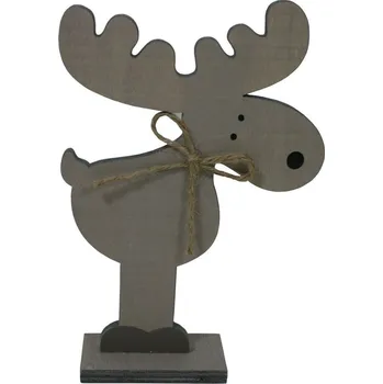 Vánoční dekorace Dekorace sobík hnědý 18cm 2009257