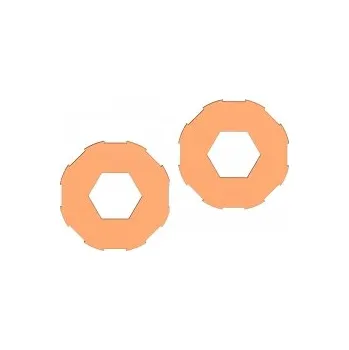 RC vybavení Team Corally Obložení kluzné spojky - 2 ks