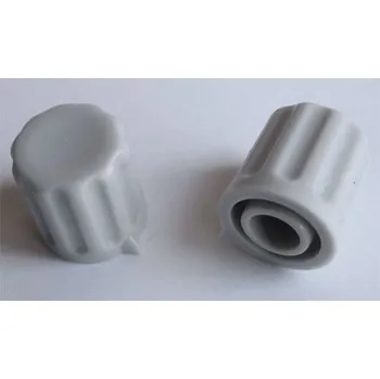 vypínač Přístrojový knoflík KP1406, 14x15mm, hřídel 6mm, světle šedý