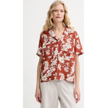 Pánská košile Lněná košile Levi's SONNY CAMP SHIRT 001HO oranžová 28X, vel. M