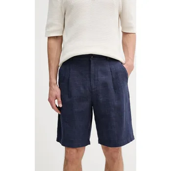 Dámské kraťasy Lněné kraťasy United Colors of Benetton 43B3U9010 námořnická modř 59X, vel. 48