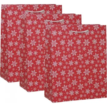 Dárková taška 3ks dárkových tašek S - Vločky 8610007