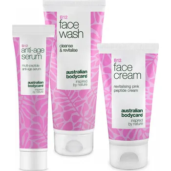Pleťový krém Čisticí gel, sérum a krém s B12 pro zralou pleť — Kompletní B12 sada: gel, sérum a krém pro pevnou a zářivou pleť.