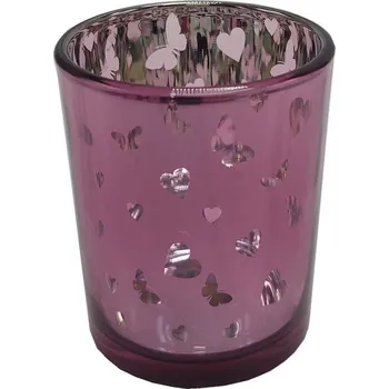 Svícen Svícen skleněný motýlci S 9306170